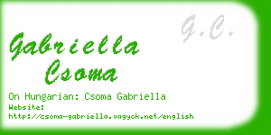 gabriella csoma business card